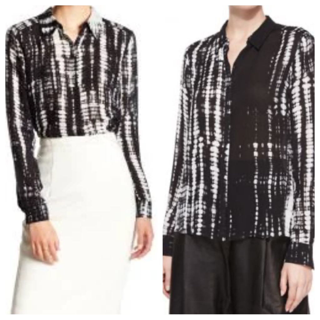 Silk! A.L.C. Song Tie Dyed Silk Shirt